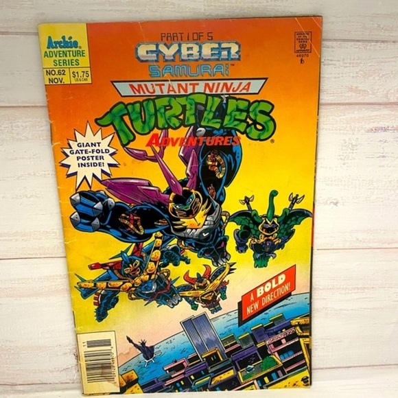Part 1 of 5 Mutant Ninja Turtles Adventures Cyber Samurai - Picture 1 of 2